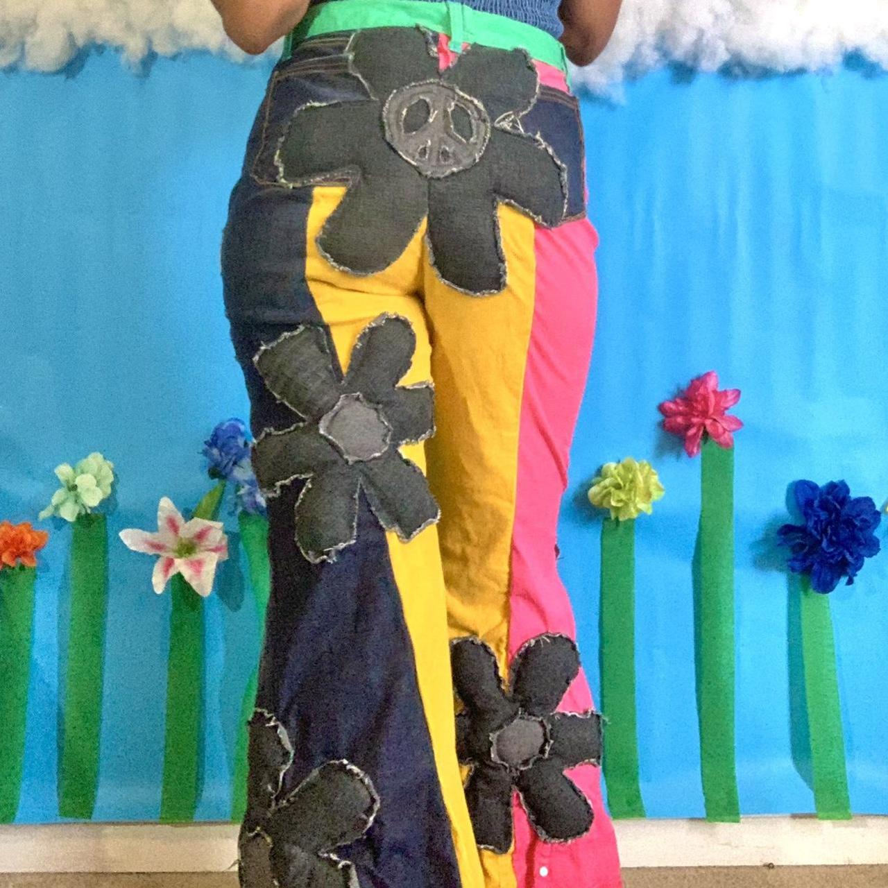 Flower Power Denim Pants