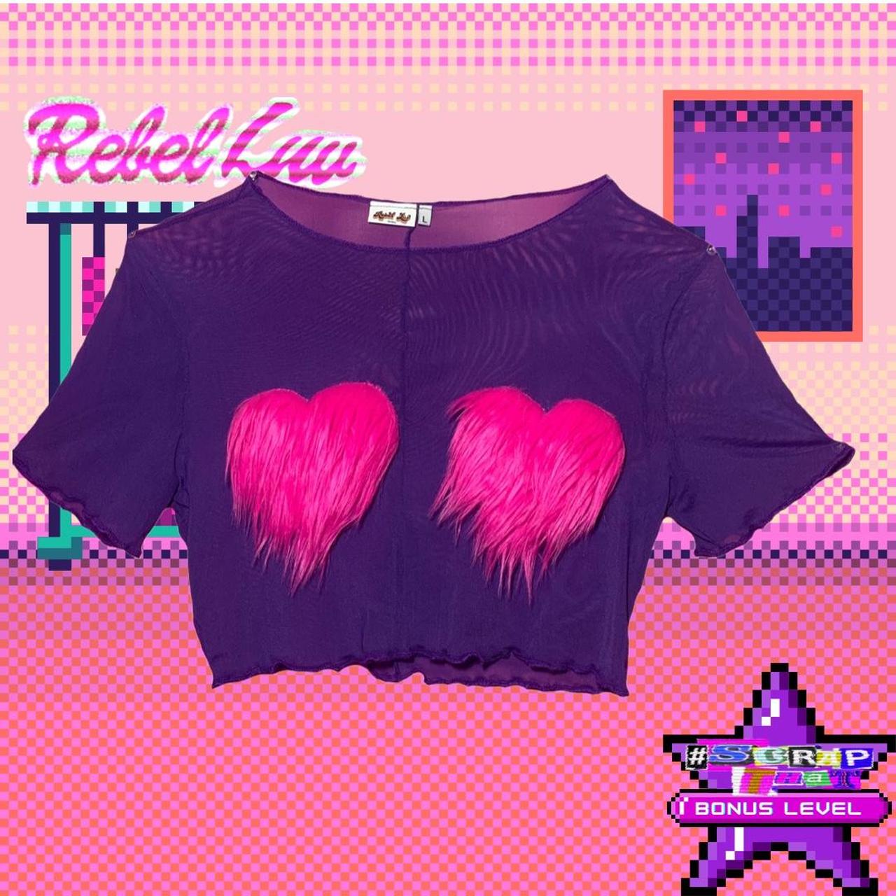 "Heart Eyes" Mesh Top